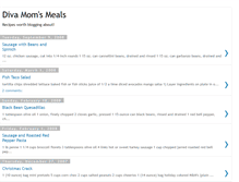 Tablet Screenshot of divamomsmeals.blogspot.com