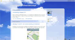 Desktop Screenshot of maandagavondwandelclubje.blogspot.com