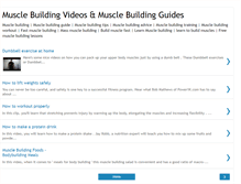 Tablet Screenshot of muscle-building-videos.blogspot.com