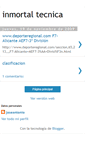 Mobile Screenshot of inmortaltecnica.blogspot.com