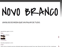 Tablet Screenshot of novobranco.blogspot.com