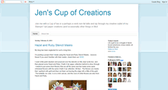 Desktop Screenshot of jenscupofcreations.blogspot.com