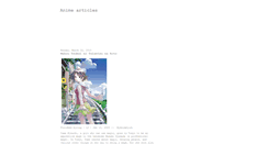 Desktop Screenshot of io-animearticles.blogspot.com