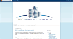 Desktop Screenshot of 360investgroup.blogspot.com