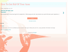 Tablet Screenshot of infoonhowtogetridofyouracne.blogspot.com