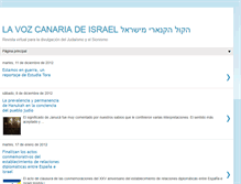 Tablet Screenshot of canarysrael.blogspot.com