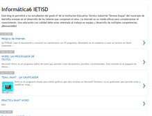Tablet Screenshot of informaietisd.blogspot.com