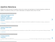 Tablet Screenshot of ajedrezmonclova.blogspot.com