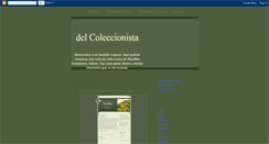 Desktop Screenshot of delcoleccionista.blogspot.com