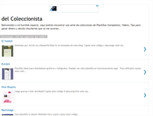 Tablet Screenshot of delcoleccionista.blogspot.com