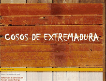 Tablet Screenshot of cososdeextremadura.blogspot.com