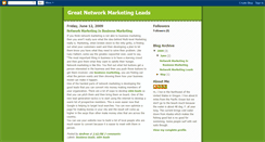 Desktop Screenshot of networkmarketingleadshelp.blogspot.com