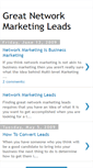 Mobile Screenshot of networkmarketingleadshelp.blogspot.com