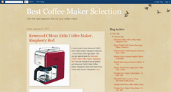 Desktop Screenshot of coffeemakerselection.blogspot.com