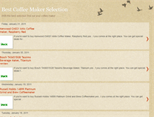 Tablet Screenshot of coffeemakerselection.blogspot.com