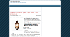 Desktop Screenshot of outdoorgardenlightingreviews.blogspot.com
