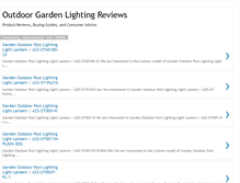 Tablet Screenshot of outdoorgardenlightingreviews.blogspot.com