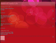 Tablet Screenshot of medievalfamilylife.blogspot.com