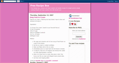 Desktop Screenshot of freerecipebox.blogspot.com