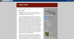 Desktop Screenshot of isabelsquilts.blogspot.com