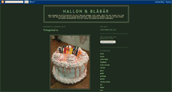 Desktop Screenshot of hallonblabar.blogspot.com