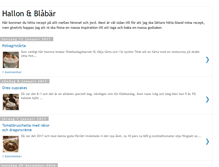 Tablet Screenshot of hallonblabar.blogspot.com