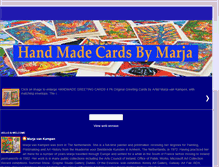 Tablet Screenshot of cardsbymarja.blogspot.com