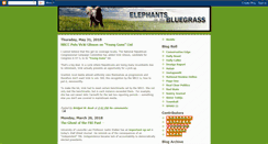 Desktop Screenshot of elephantsinthebluegrass.blogspot.com