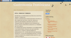Desktop Screenshot of gastronomiadominicana.blogspot.com