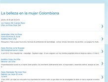 Tablet Screenshot of belleza-colombia.blogspot.com