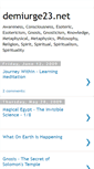 Mobile Screenshot of demiurge23.blogspot.com