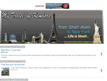 Tablet Screenshot of mytravellog-kembara.blogspot.com