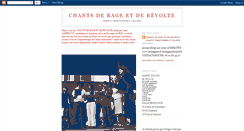 Desktop Screenshot of chants-de-rage-et-de-revolte.blogspot.com