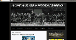 Desktop Screenshot of lonewolvesandhiddendragons.blogspot.com