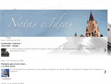 Tablet Screenshot of notaseideas.blogspot.com