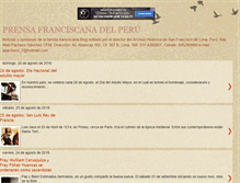Tablet Screenshot of prensafranciscanaperu.blogspot.com