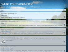 Tablet Screenshot of onlinepontocomjesus.blogspot.com