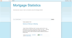 Desktop Screenshot of mortgagestats.blogspot.com