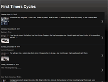 Tablet Screenshot of firsttimerscycles.blogspot.com