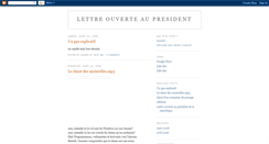 Desktop Screenshot of lettreouverteaupresident.blogspot.com