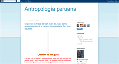 Desktop Screenshot of antropologiaperuana.blogspot.com