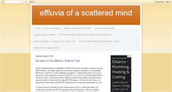 Desktop Screenshot of effluviaofascatteredmind.blogspot.com