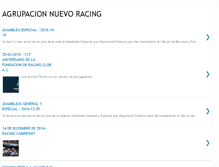 Tablet Screenshot of agrupacionnuevoracing.blogspot.com