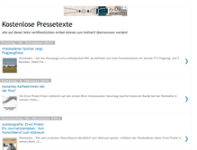 Tablet Screenshot of kostenlose-pressetexte.blogspot.com