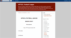 Desktop Screenshot of apfscilfootballleague.blogspot.com