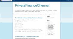 Desktop Screenshot of privatefinancechennai.blogspot.com