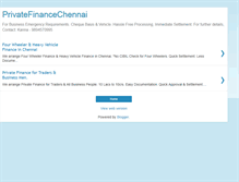 Tablet Screenshot of privatefinancechennai.blogspot.com