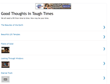 Tablet Screenshot of goodthoughtstoughtimes.blogspot.com