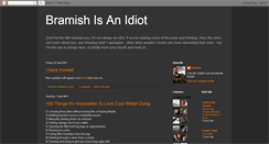 Desktop Screenshot of bramishisanidiot.blogspot.com