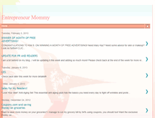 Tablet Screenshot of entrepreneurmommy.blogspot.com